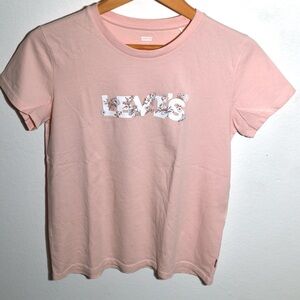 Levi's Women's Light Pink Graphic Tee Size S